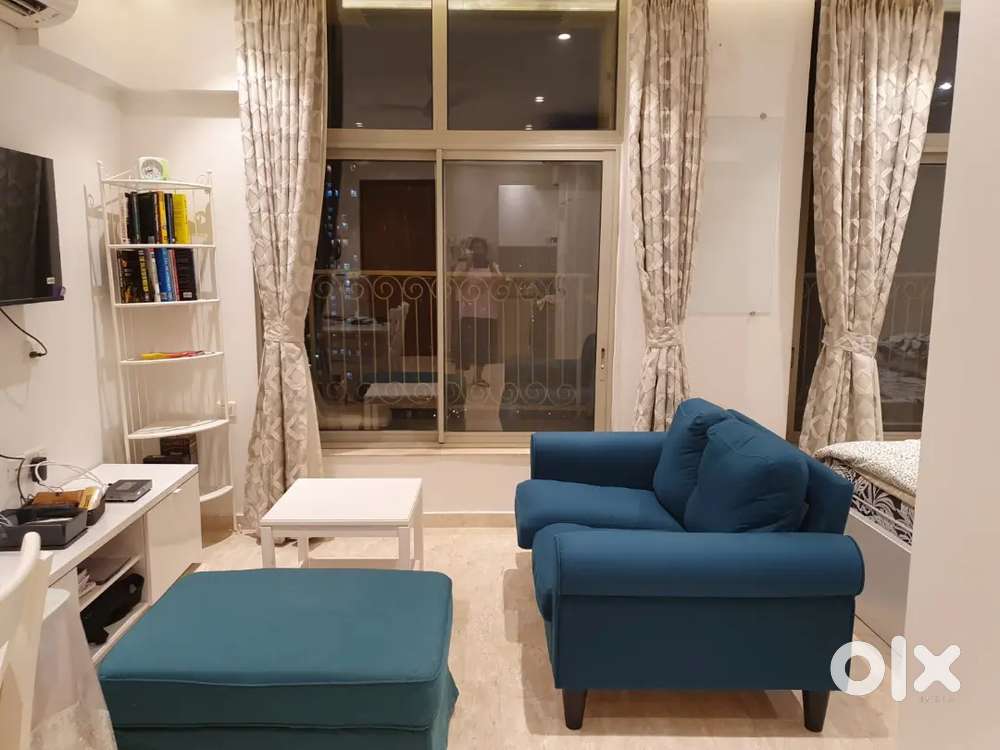 Studio L shape rent in  Solitaire,Hiranandani estate Thane west