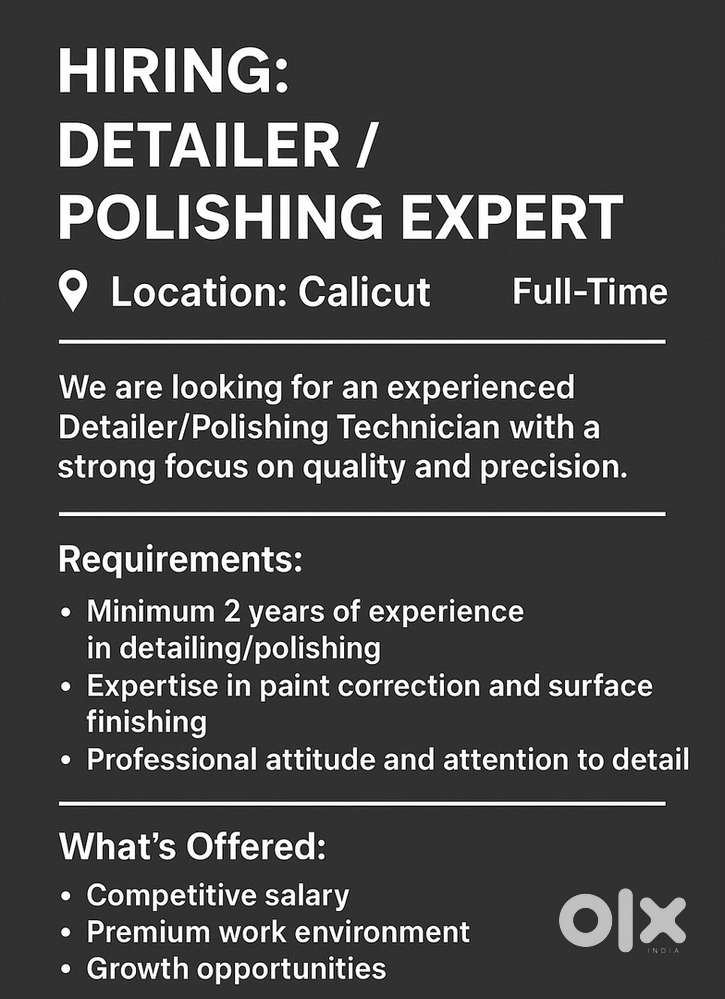 Polishing Expert / Detailer