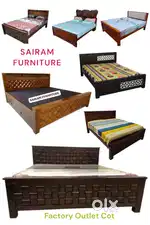 SAIRAM FURNITURE new affordable price wooden cot own manufacturer