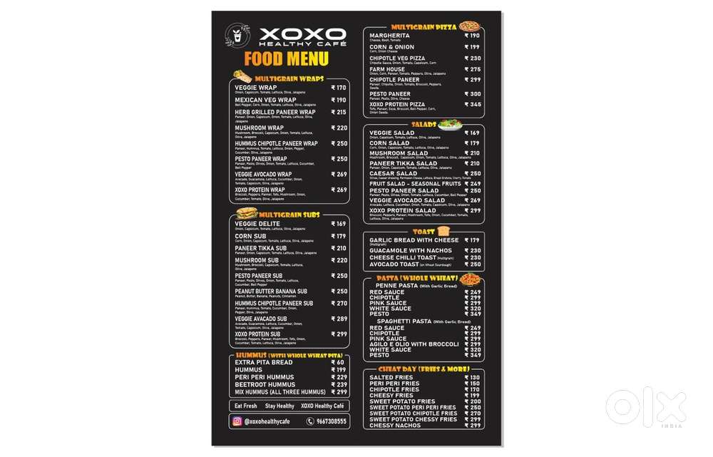 Need 1 chef and 1 barista for healthy cafe in dn nagar