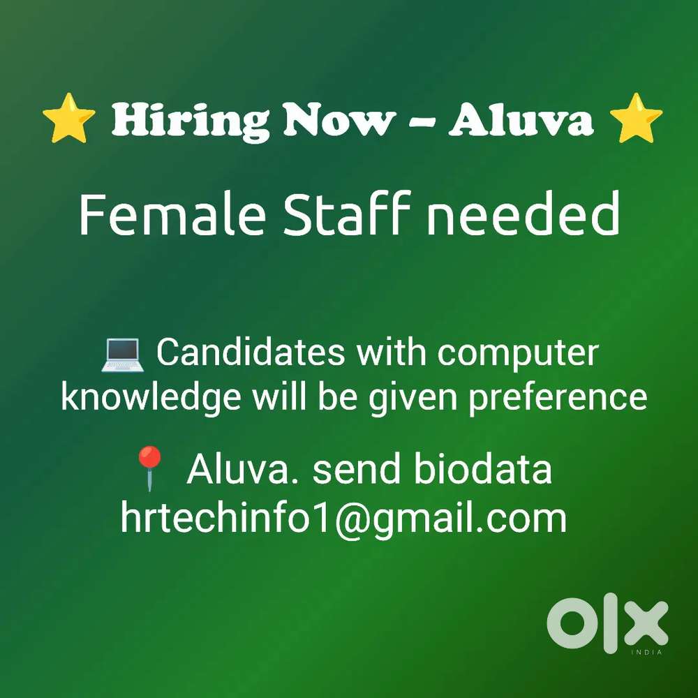 Wanted Computer Staff/Office (female)