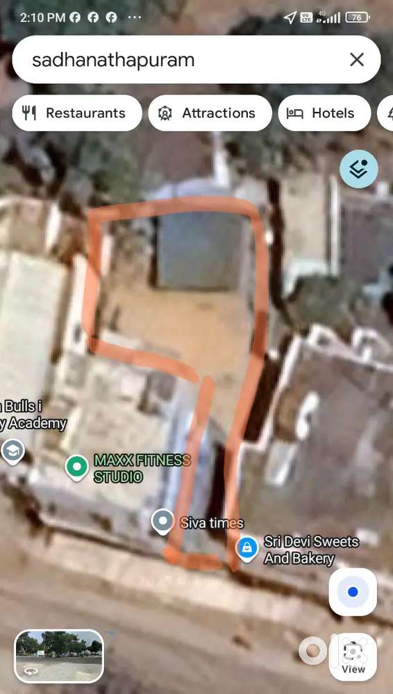 2200 sqft On Road Vacant land for Rent at Sadhanandapuram