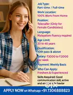 Female Candidates only work from home