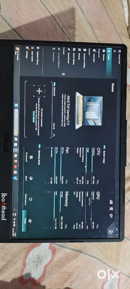 Asus Tuf F15 gaming i5 11gen 11400H 2.70Gh, NVIDIA RTX 2050 4GB