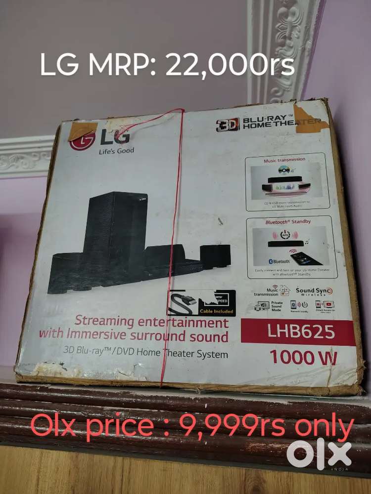 LG 3D bluray dvd player and 5.1 home theater avr amplifier Dolby Atmos