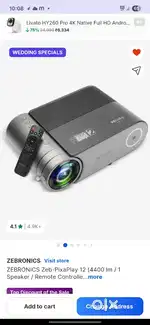 Zebronic Pixaplay 12 projector