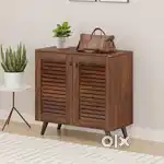 Carlem 2 Doors Shoe Rack & Cabinet (Up to 12 Pairs)