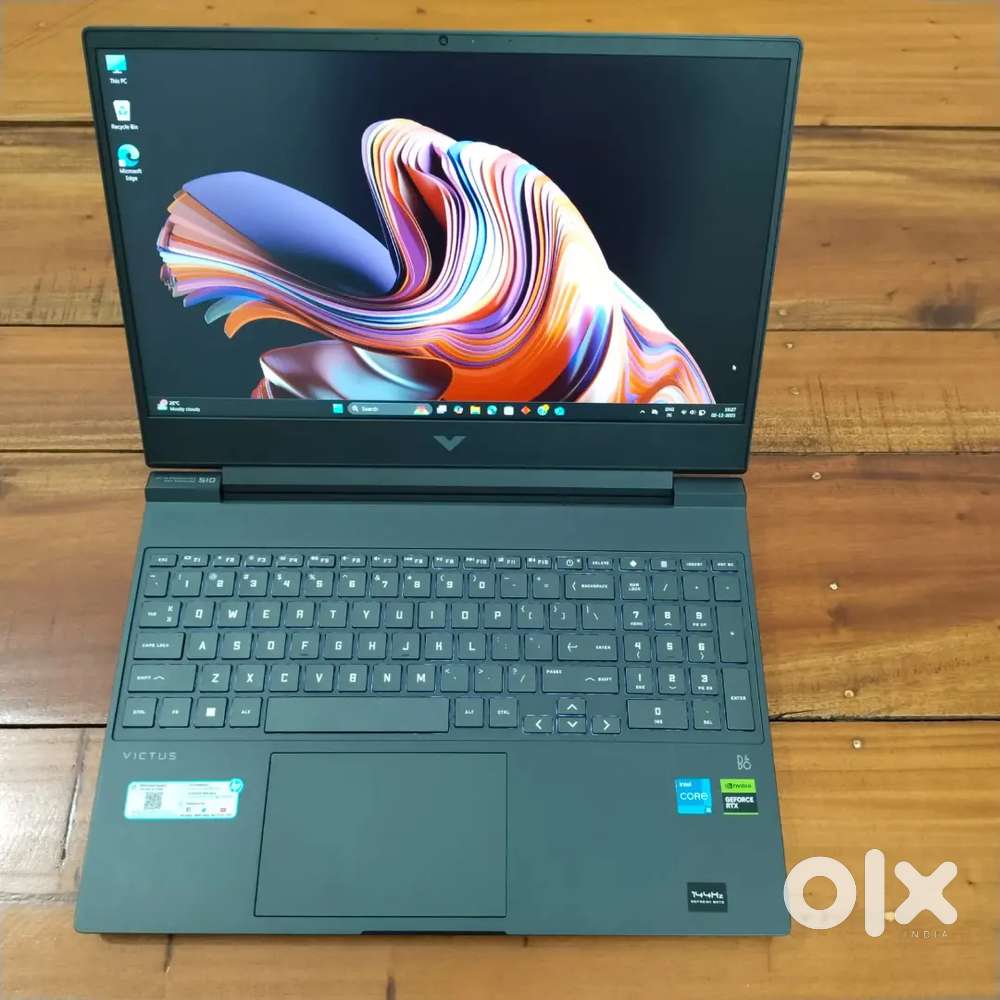 HP Victus i5 12th gen Gaming Laptop, 32 gb ram, 4 gb RTX 2050,512 SSD