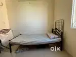 Less used single Steel Cot and mattress