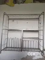 Steel rack shelf for untensils