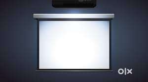Projector Screen Wall Type with Auto Lock