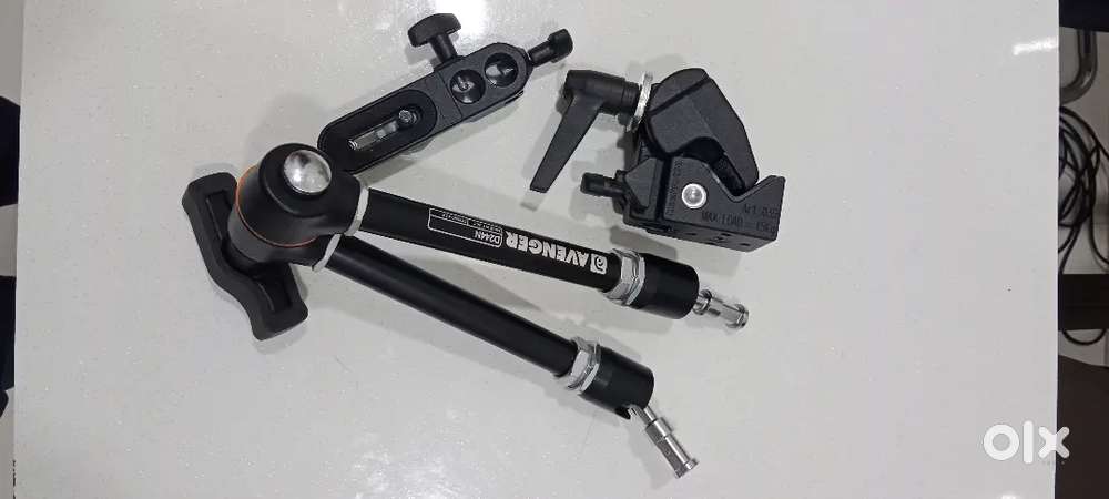 Manfrotto magical arm with camera plate and super clamp