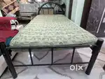 Sturdy Rod Iron bed with Mattress