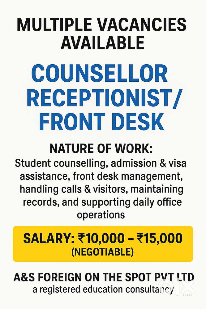 Receptionist / Front Desk