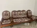 Orginal teak wood sofa diwan coat and tv stand