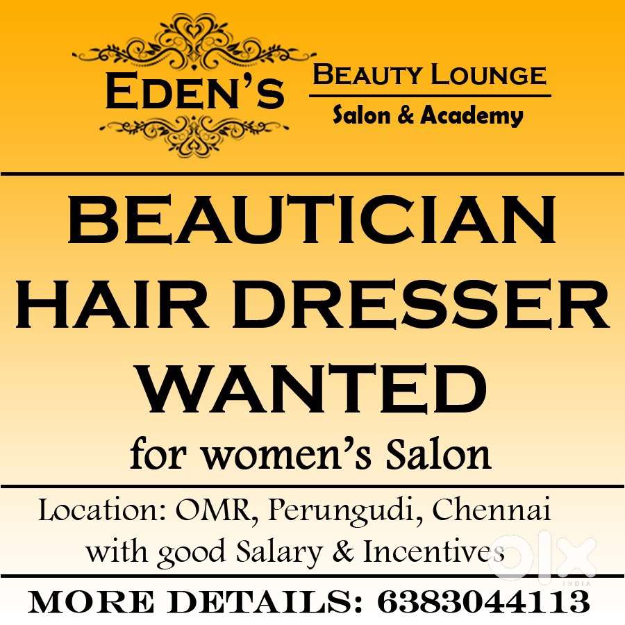 Wanted female beautician and female hairdresser