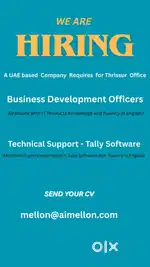 UAE BASED COMPANY REQUIRES FOR THRISSUR OFFICE