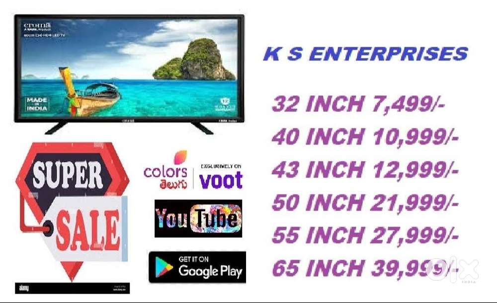 55 INCH FULL 4K UHD SMART LED TV @27,999/-