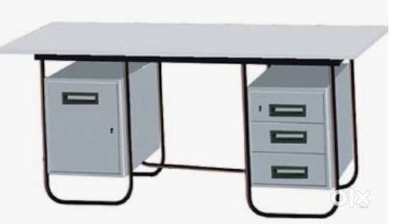 Steel Round Pipe Office Table