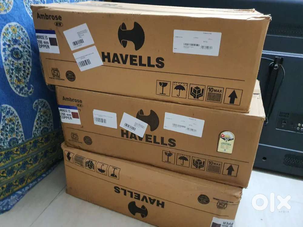 3 Crompton Ceiling Fans – Used, Fully Working – Urgent Sale