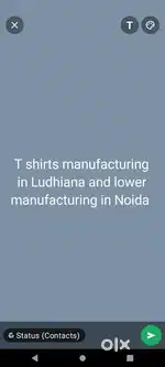 Tshirt manufacturing in Ludhiana and lower manufacturing in Delhi