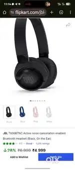 ORIGINAL (JBL) TUNE 600 BTNC HEADPHONE,,