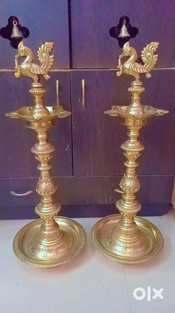 Antique brass kerala kuthu vilaku