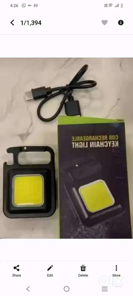 Mini magnetic pocket keychain light