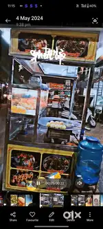 Chaat conter golgappe ka thela pure Steel 6 months old good condition