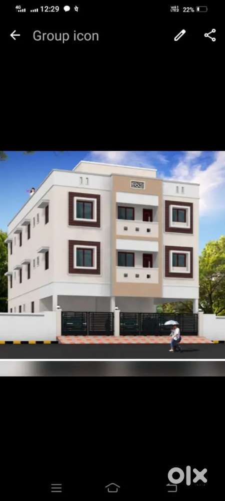 Resale apartment with fully cupboards with doors