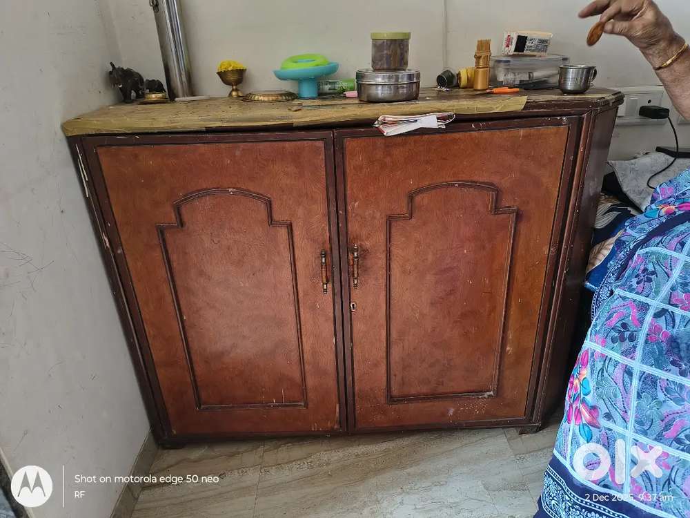 Wooden cupboard and computer table