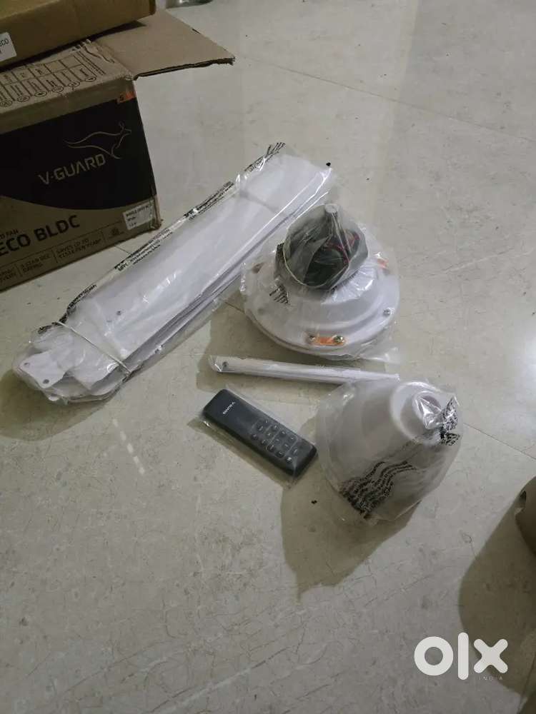 Unused Vguard ceiling fan with remote brand new