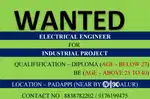 WANTED ELECTRICAL ENGINEER