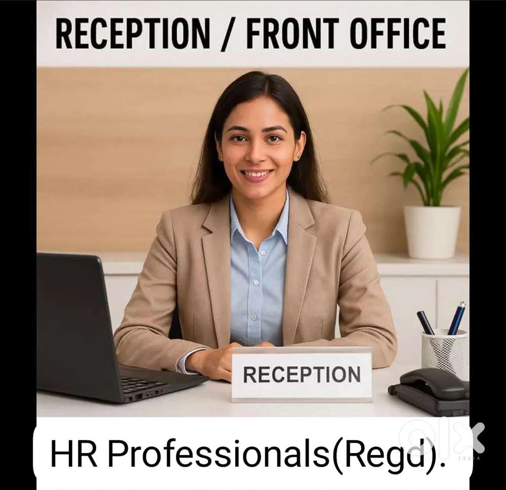 New job receptionist girl requirement