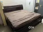 A beautiful 1st quality teak wood cot with bed