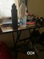 Study table and ankoor plastic chair