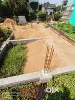 My own plot with foundation ..at prasanti school .Laxmi Narayan nagar
