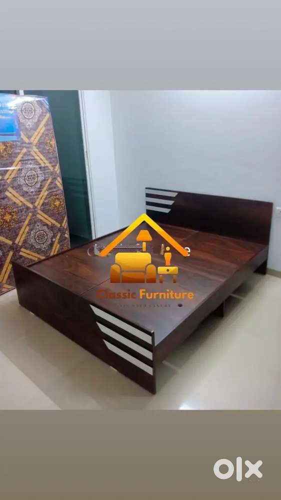New brand non storage bed finish glossy direct factory sell
