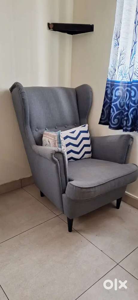Wingchair from ikea in grey