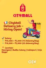 Urgent Requirement Of Delivery boy in city Mall