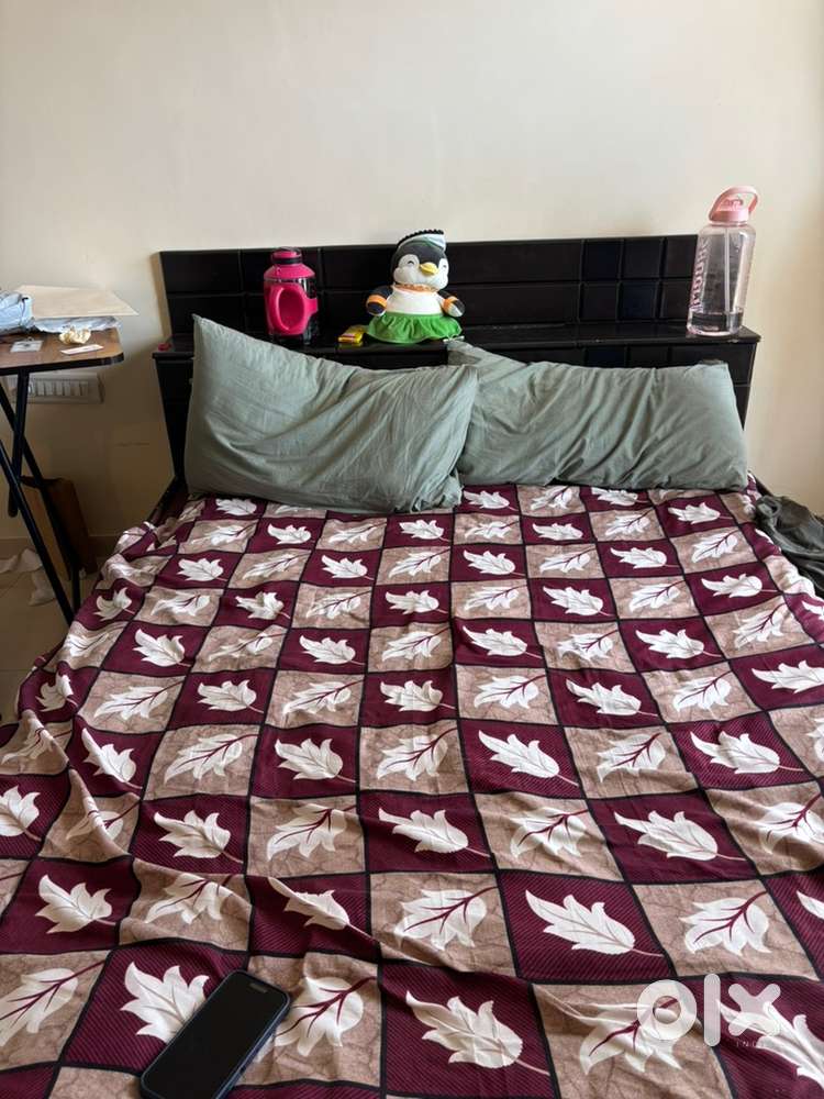 Queen bed with storage and double bed