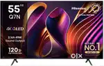 New unused 55 inch QLED gaming TV with 120 native hertz refresh