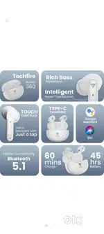 Tech Fire Earbuds  Price ₹349