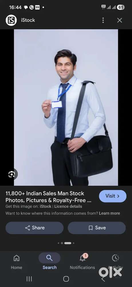 Sales man for marketing with byke