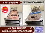 Couples Steel Fancy Cot Bed Mattresses all sizes available