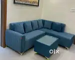Brand new l shape sofa with center table