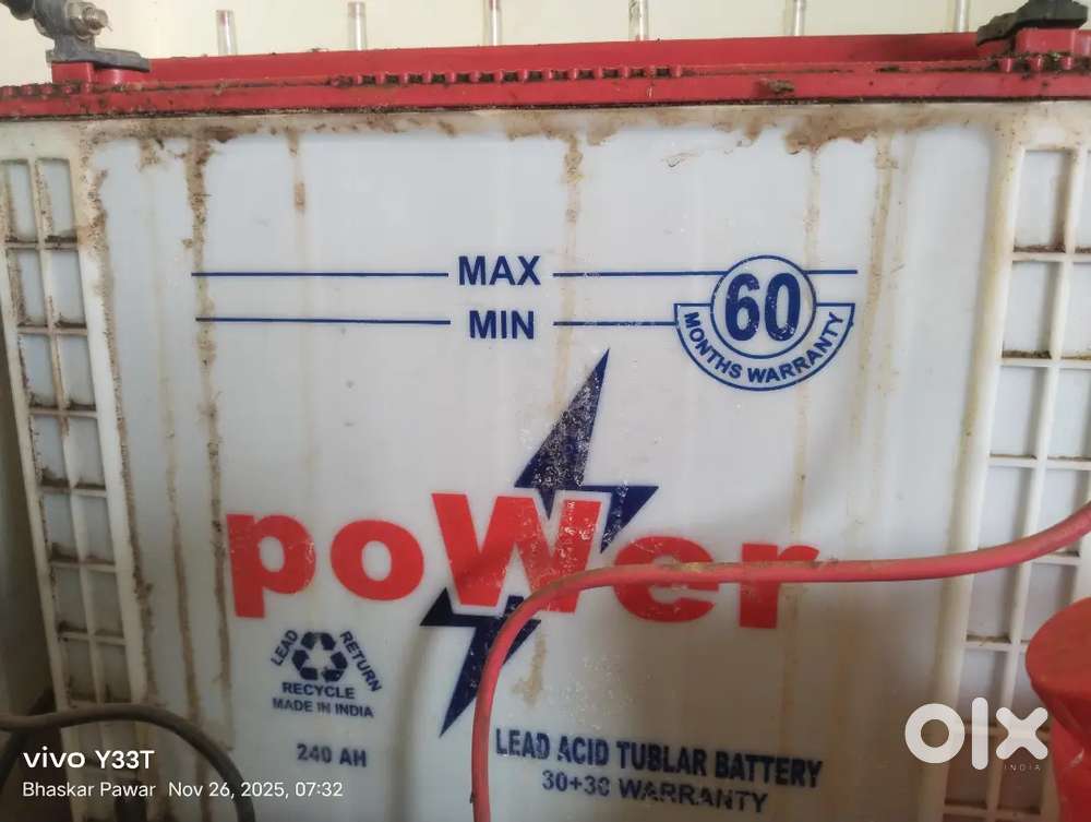 Inverter with battery