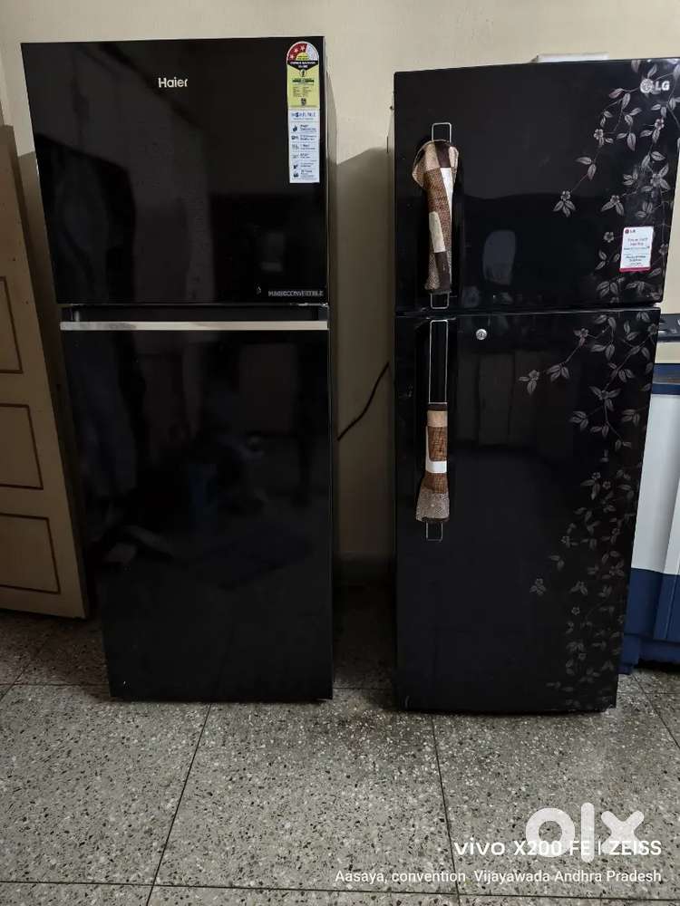 TWO REFRIGERATORS HAIER 345 LITRE AND LG 345 LITRE EACH 16000/-