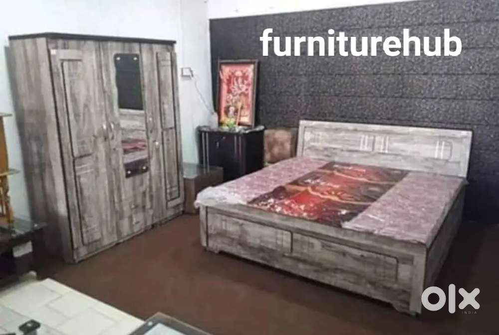 Bedroom set of 6*5 bed and triple door wardrobe £5848