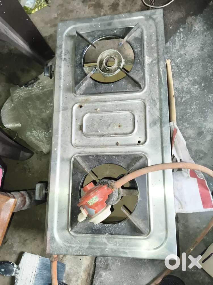 Chulha with regulator and pipe
